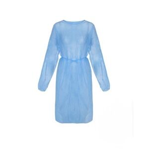 Disposable Blue Isolation Gown Long Sleeve One Size (2)